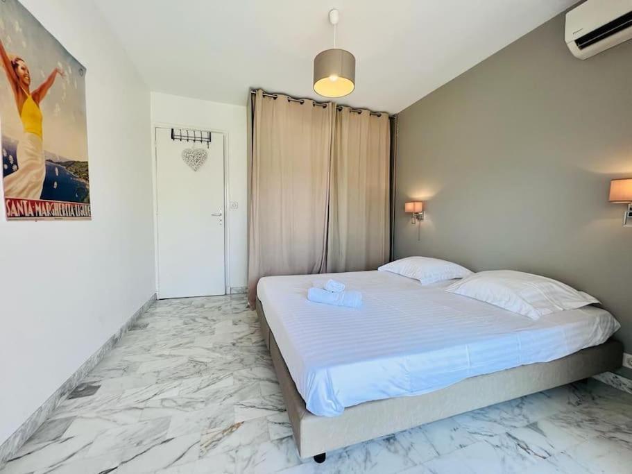 Le Pinede - Apt 4 Prs- Parking - Clim - 500M Plages Antibes Exterior photo